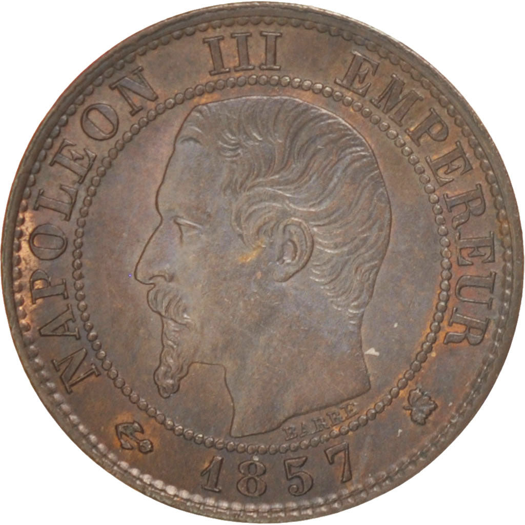 Moneda, Francia, Napoleon III, Napoléon III, Centime, 1857, Bordeaux, EBC