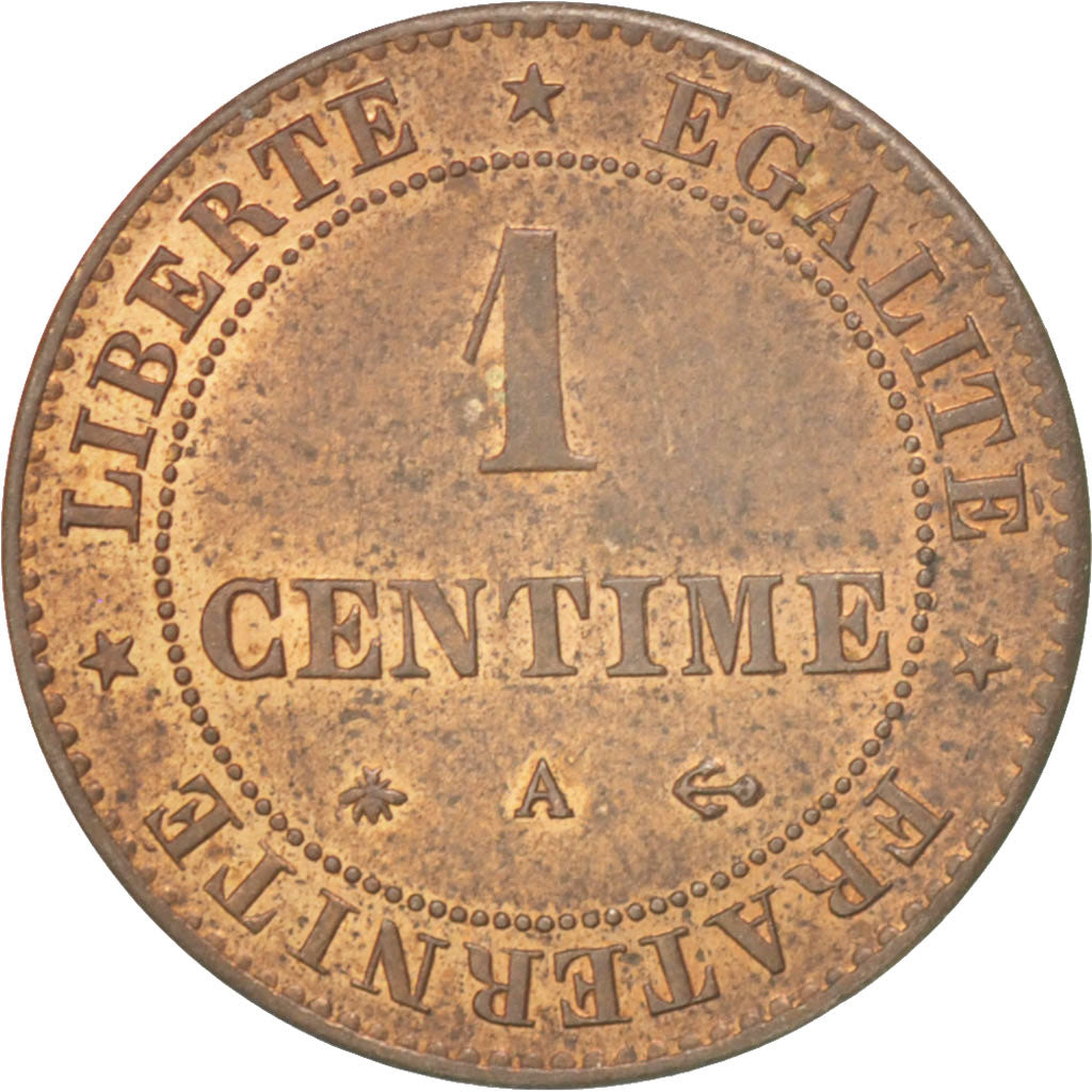 Coin, France, Cérès, Centime, 1872, Paris, AU(55-58), Bronze, KM:826.1