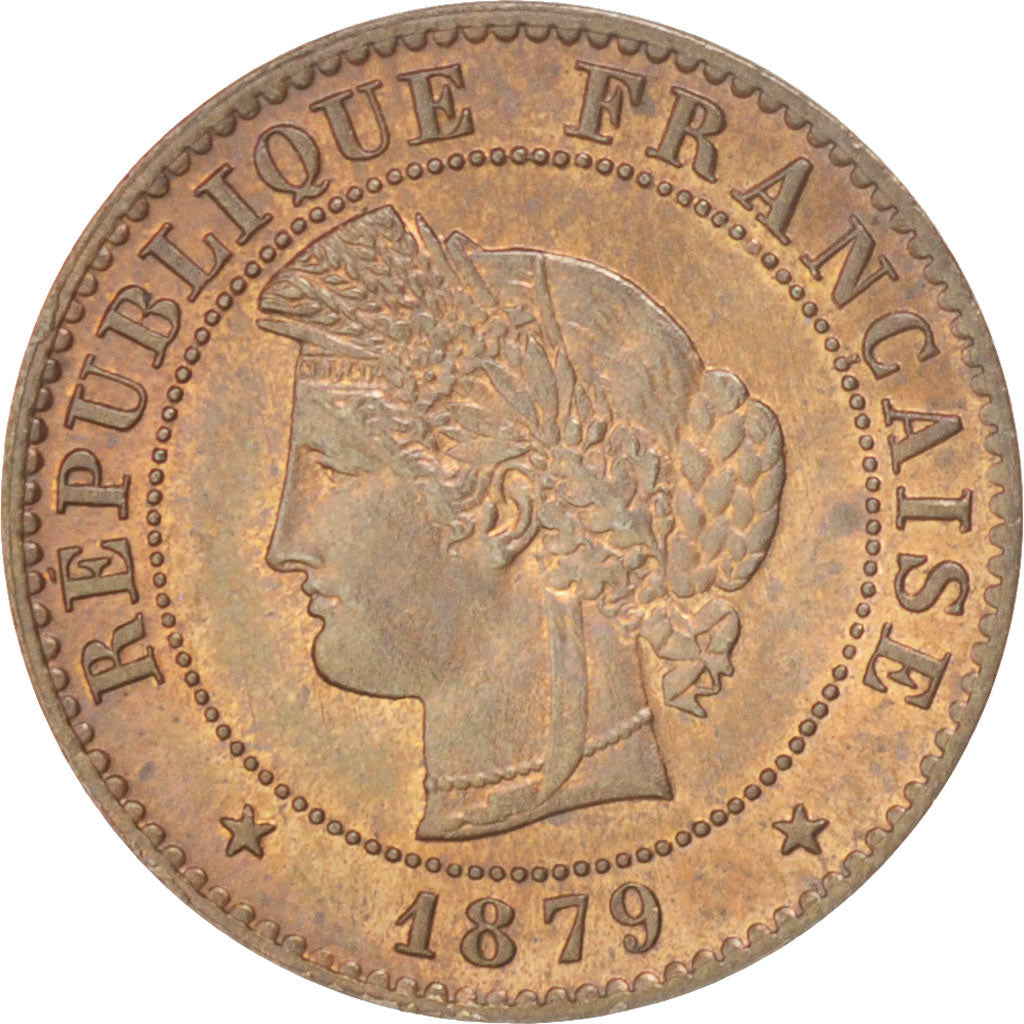 Münze, Frankreich, Cérès, Centime, 1879, Paris, VZ+, Bronze, KM:826.1