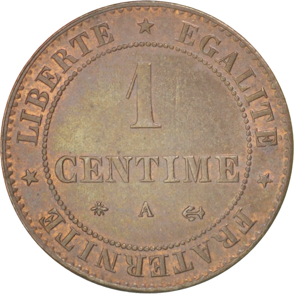 Münze, Frankreich, Cérès, Centime, 1879, Paris, VZ+, Bronze, KM:826.1