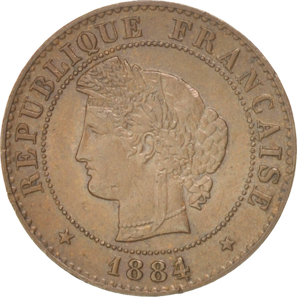 Münze, Frankreich, Cérès, Centime, 1884, Paris, SS+, Bronze, KM:826.1