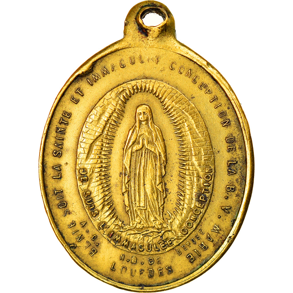 France, Medal, Sanctuaire de Notre dame de Lourdes, Religions & beliefs