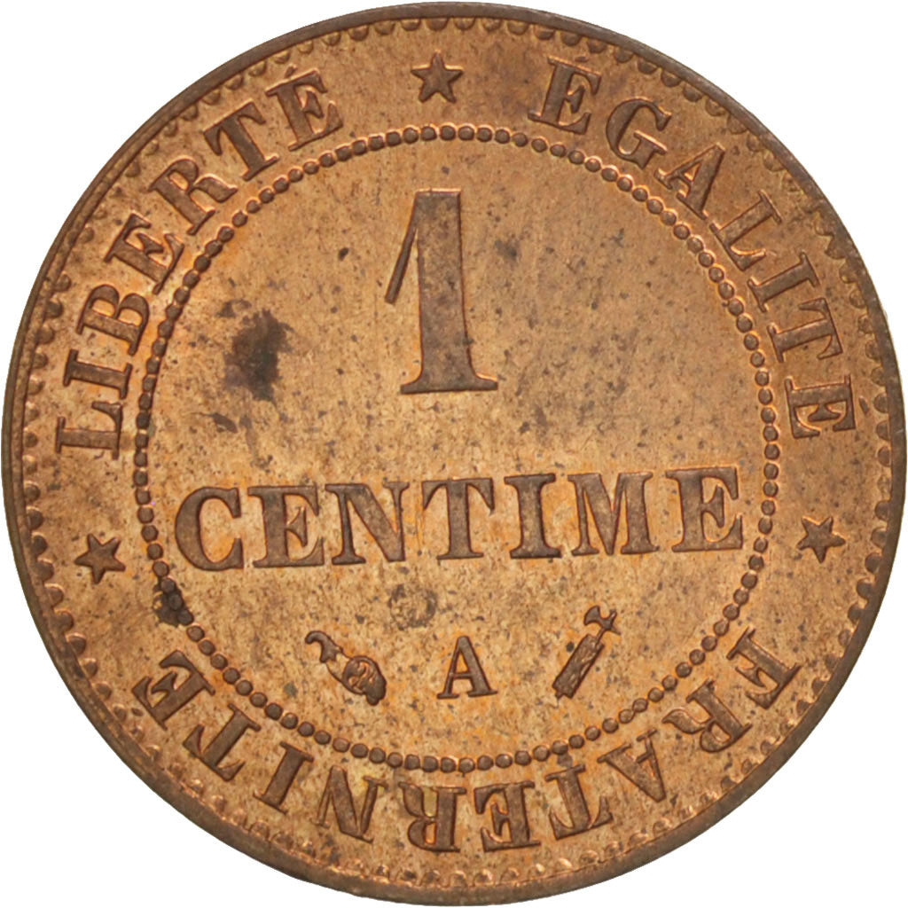 Moneda, Francia, Cérès, Centime, 1892, Paris, EBC+, Bronce, KM:826.1