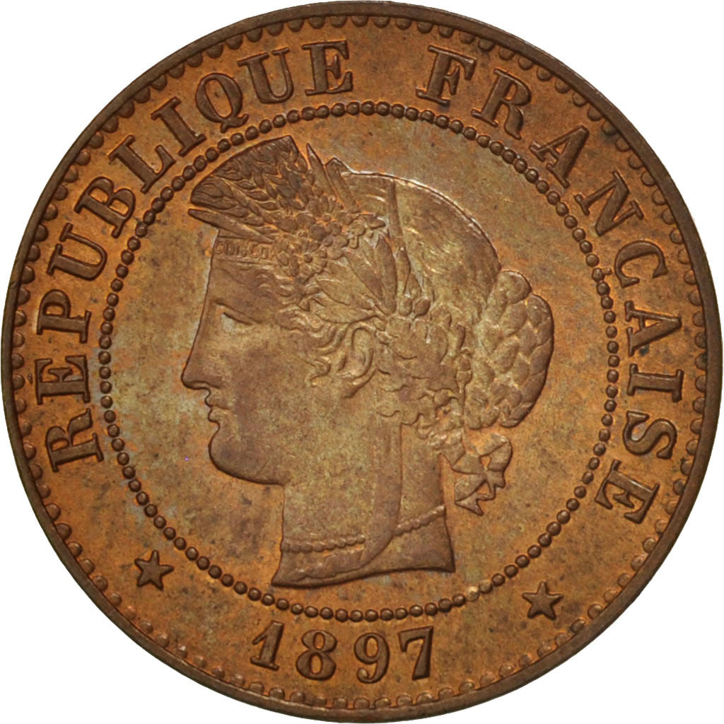 Moneda, Francia, Cérès, Centime, 1897, Paris, SC, Bronce, KM:826.1, Gadoury:88