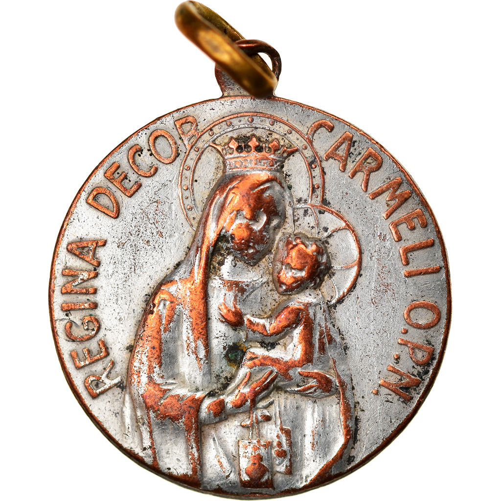 France, Médaille, Regina decor Carmeli, Religions & beliefs, TB, Silvered