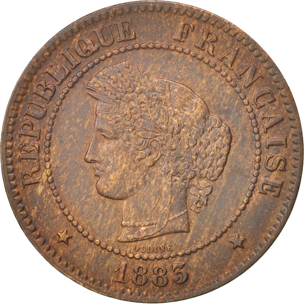 Münze, Frankreich, Cérès, 5 Centimes, 1883, Paris, VZ, Bronze, KM:821.1