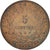 Münze, Frankreich, Cérès, 5 Centimes, 1890, Paris, VZ, Bronze, KM:821.1