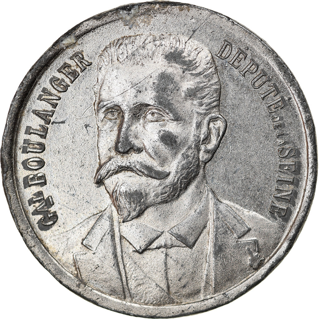 França, Token, Prime du Journal Le peuple, Module de 10 Centimes, 1889