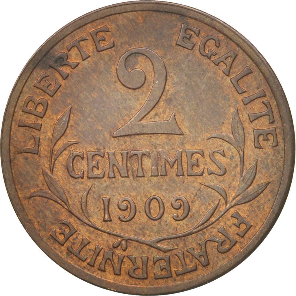 Monnaie, France, Dupuis, 2 Centimes, 1909, Paris, TTB+, Bronze, KM:841