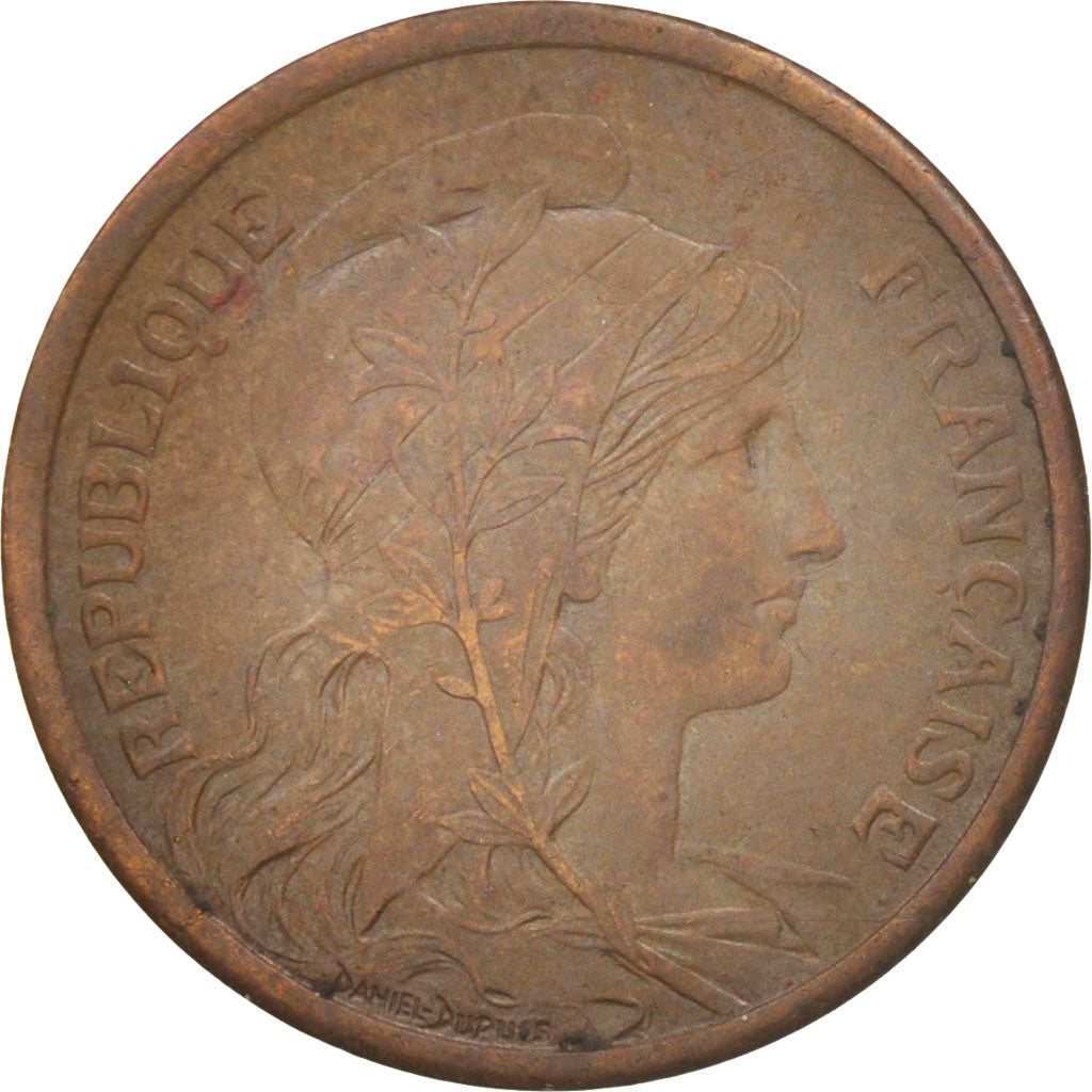 Coin, France, Dupuis, 2 Centimes, 1909, Paris, EF(40-45), Bronze, KM:841