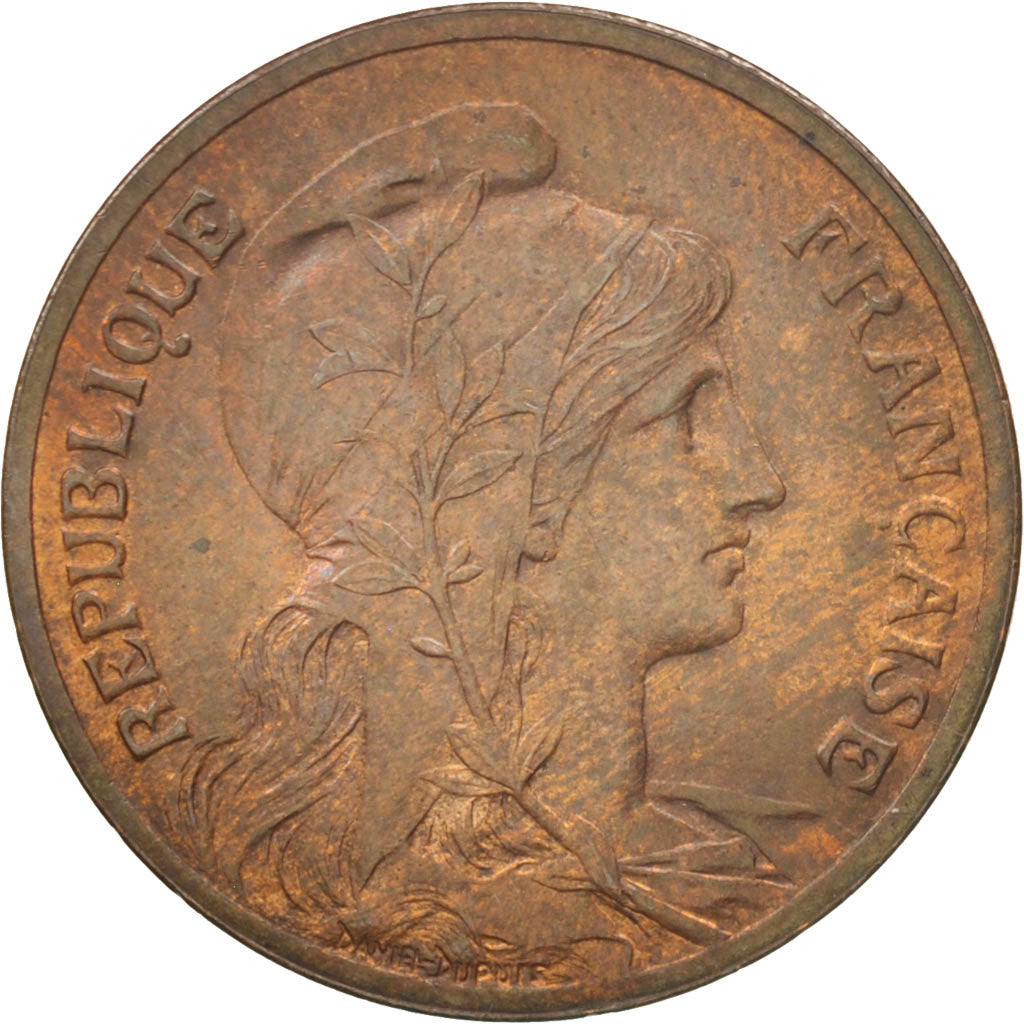 Münze, Frankreich, Dupuis, 5 Centimes, 1898, Paris, VZ+, Bronze, KM:842