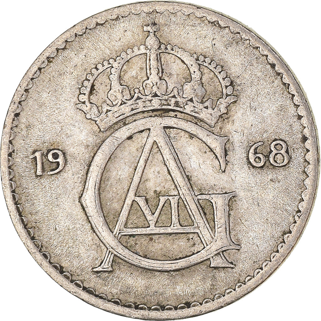Coin, Sweden, 25 Öre, 1968