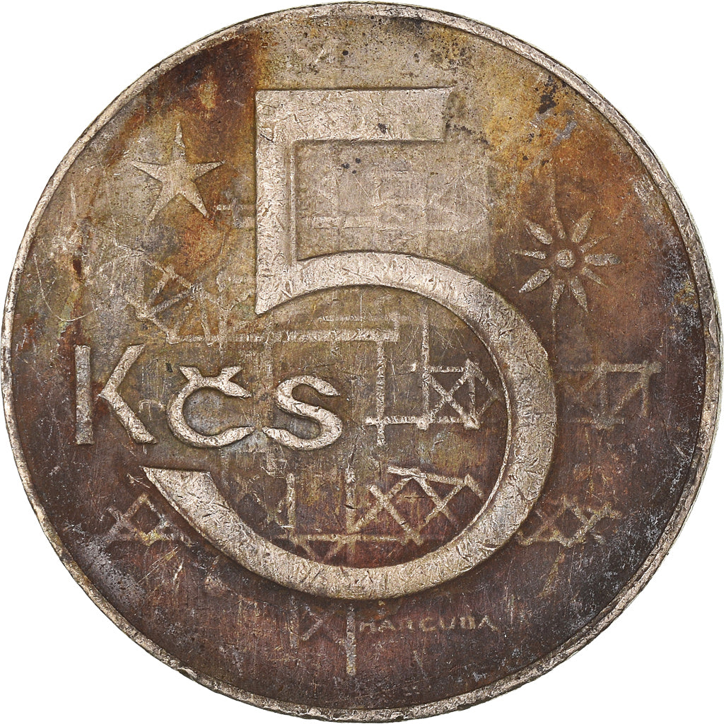Munten, Tsjecho-Slowakije, 5 Koruna, 1980