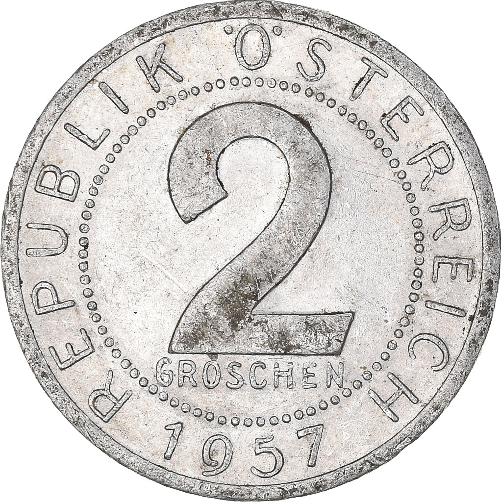 Coin, Austria, 2 Groschen, 1957