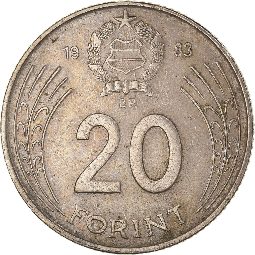 Moneta, Ungheria, 20 Forint, 1983