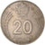 Moneta, Ungheria, 20 Forint, 1983