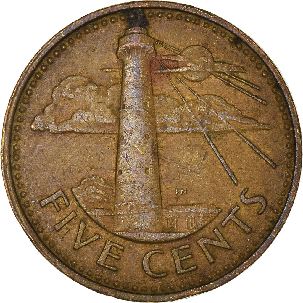 Moneta, Barbados, 5 Cents, 1986