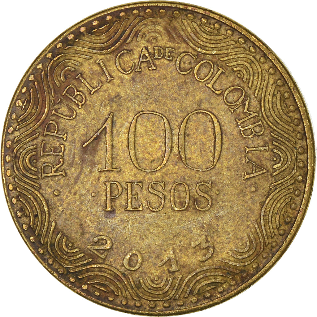 Moeda, Colômbia, 100 Pesos, 2013