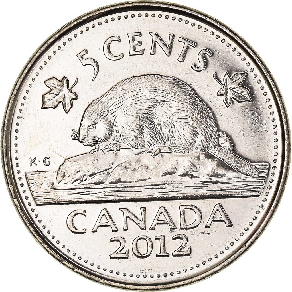 Monnaie, Canada, 5 Cents, 2012