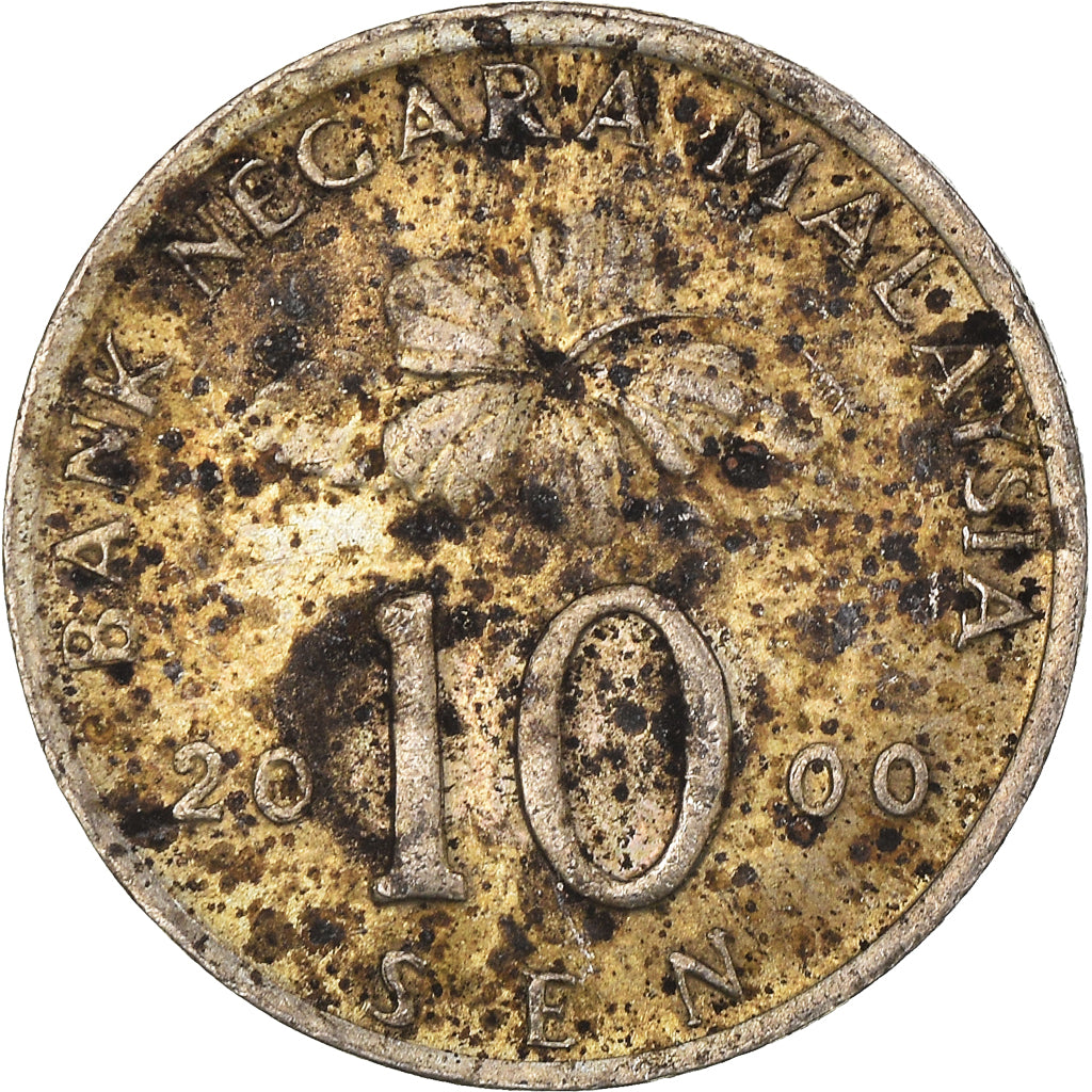Coin, Malaysia, 10 Sen, 2000