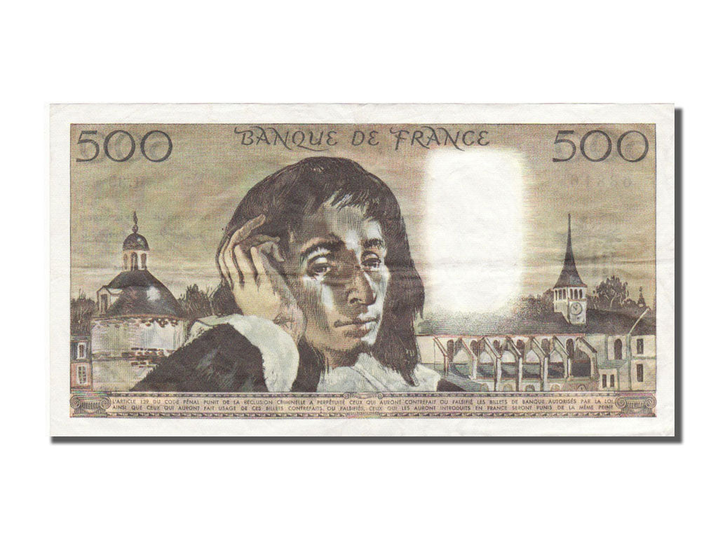 France, 500 Francs, 500 F 1968-1993 ''Pascal'', 1973, KM #156b, 1973-12-06,...