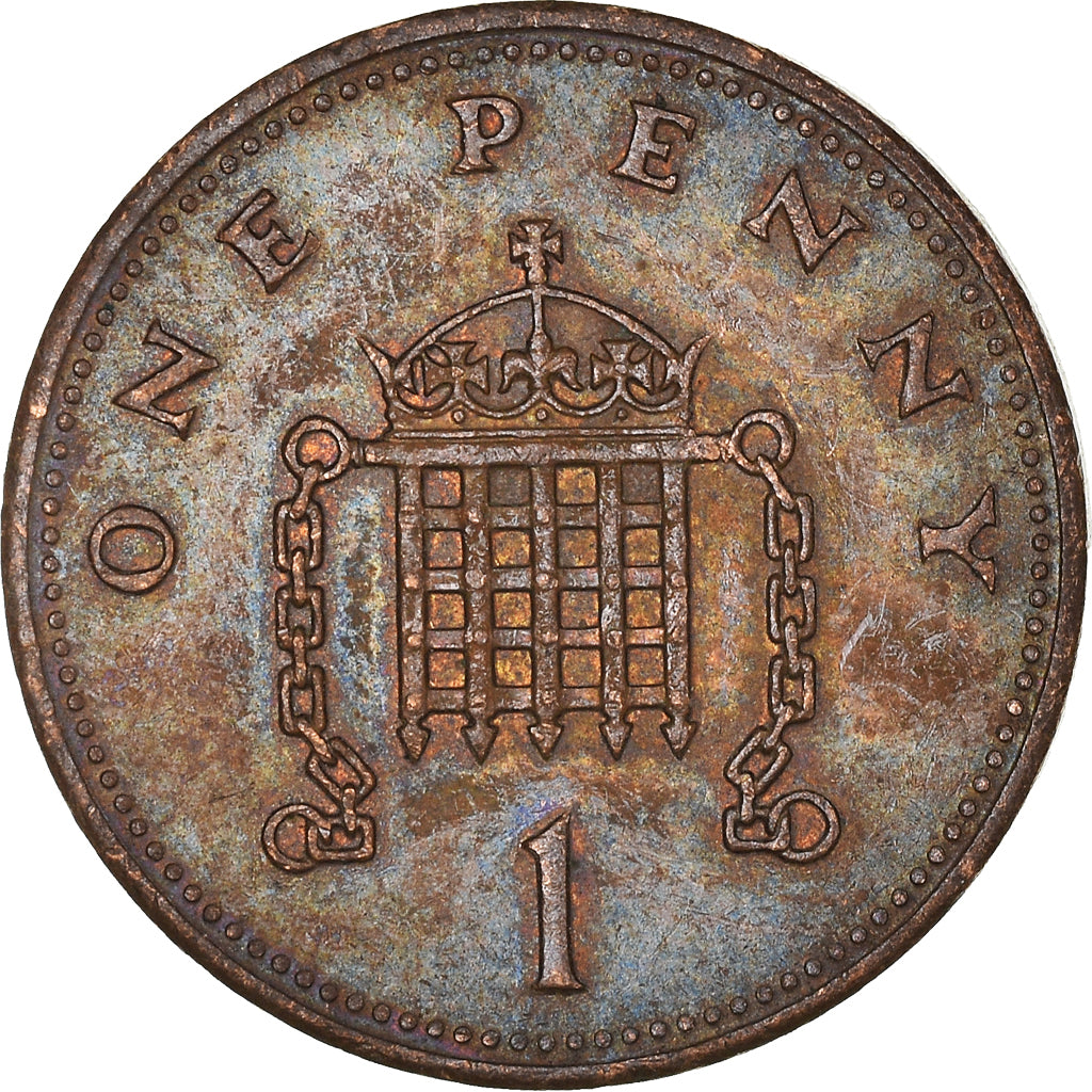 Münze, Großbritannien, Penny, 1991