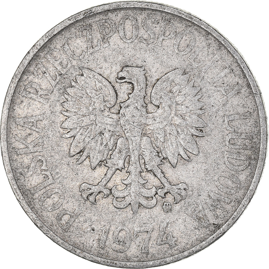 Monnaie, Pologne, 50 Groszy, 1974