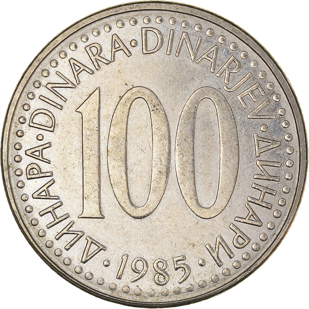 Coin, Yugoslavia, 100 Dinara, 1985