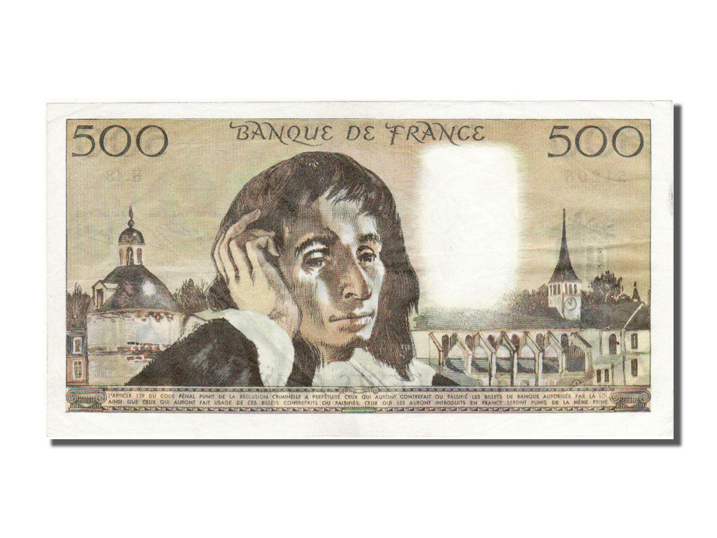 France, 500 Francs, 500 F 1968-1993 ''Pascal'', 1974, KM #156c, 1974-12-05,...