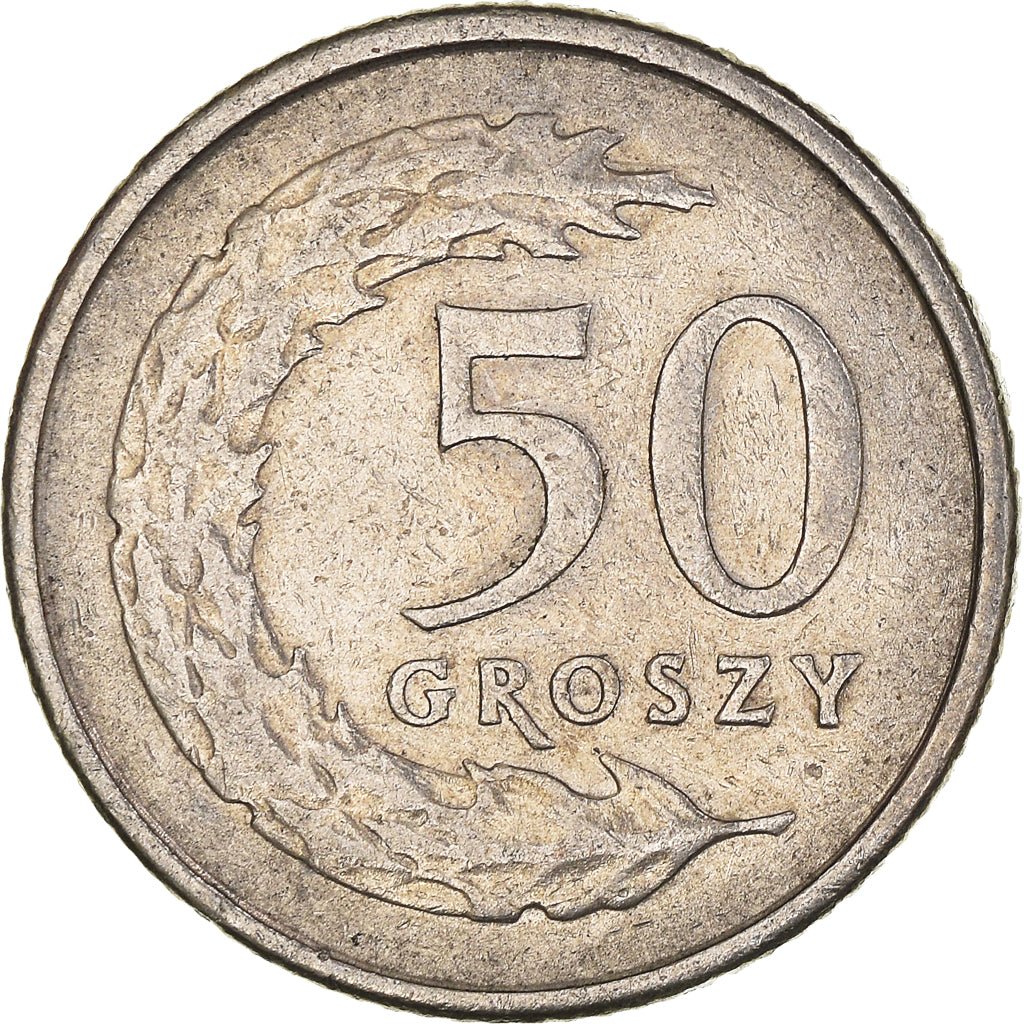 Monnaie, Pologne, 50 Groszy, 1991