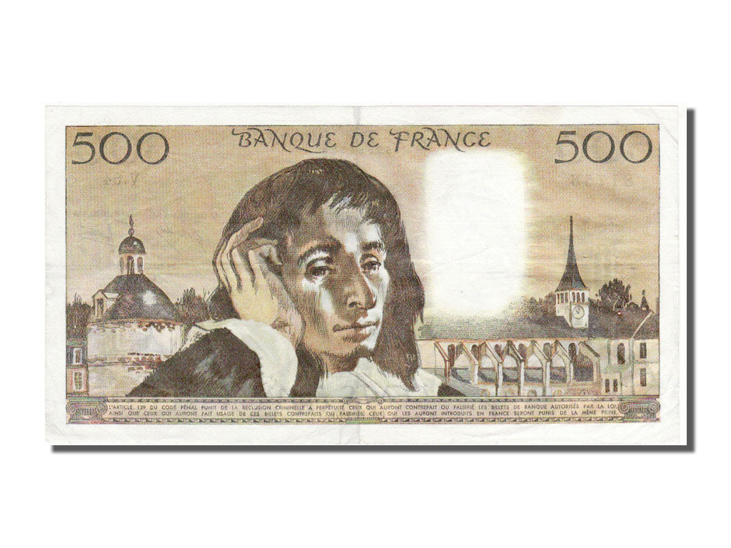 Banconote, Francia, 500 Francs, 500 F 1968-1993 ''Pascal'', 1976, 1976-11-04