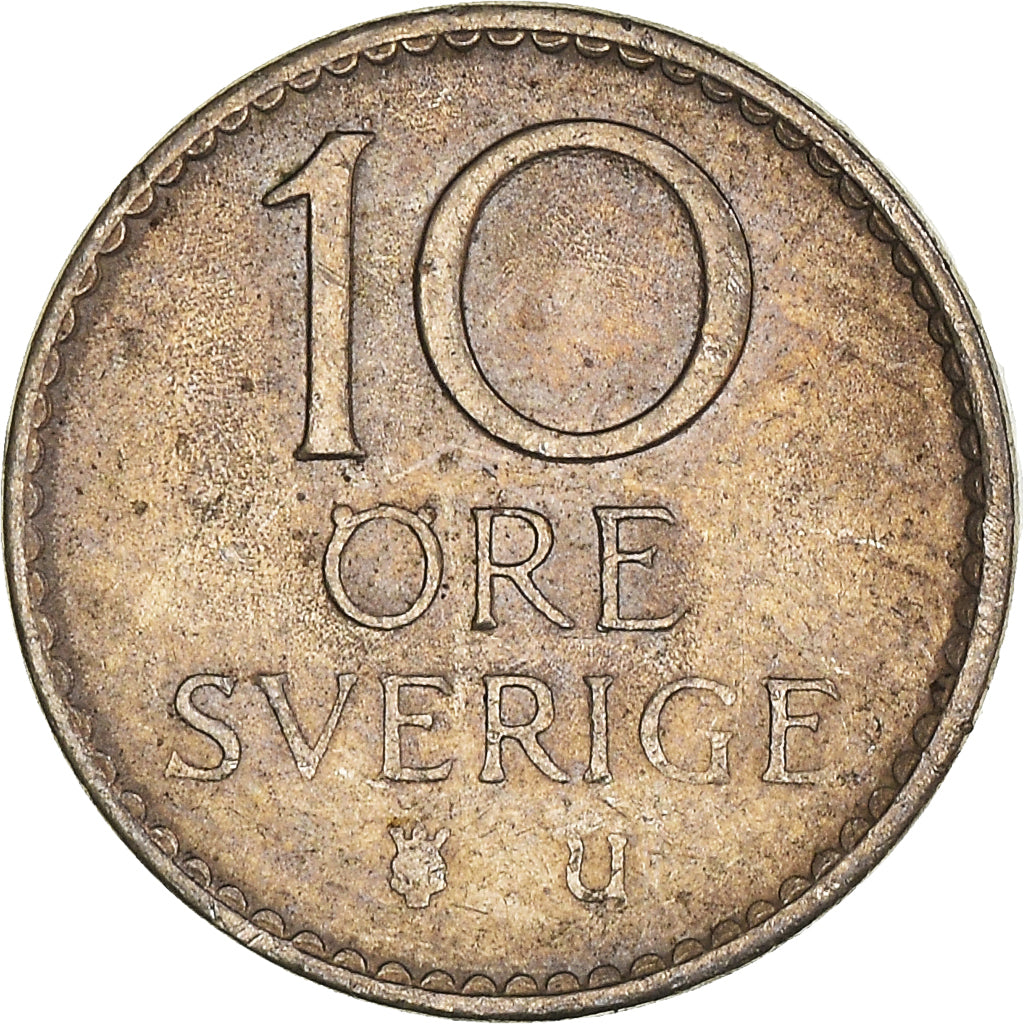 Moneda, Suecia, 10 Öre, 1971
