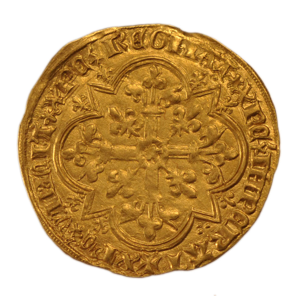 FRANCE, Agnel d'or, Paris, AU(50-53), Gold, Duplessy #372, 2.48