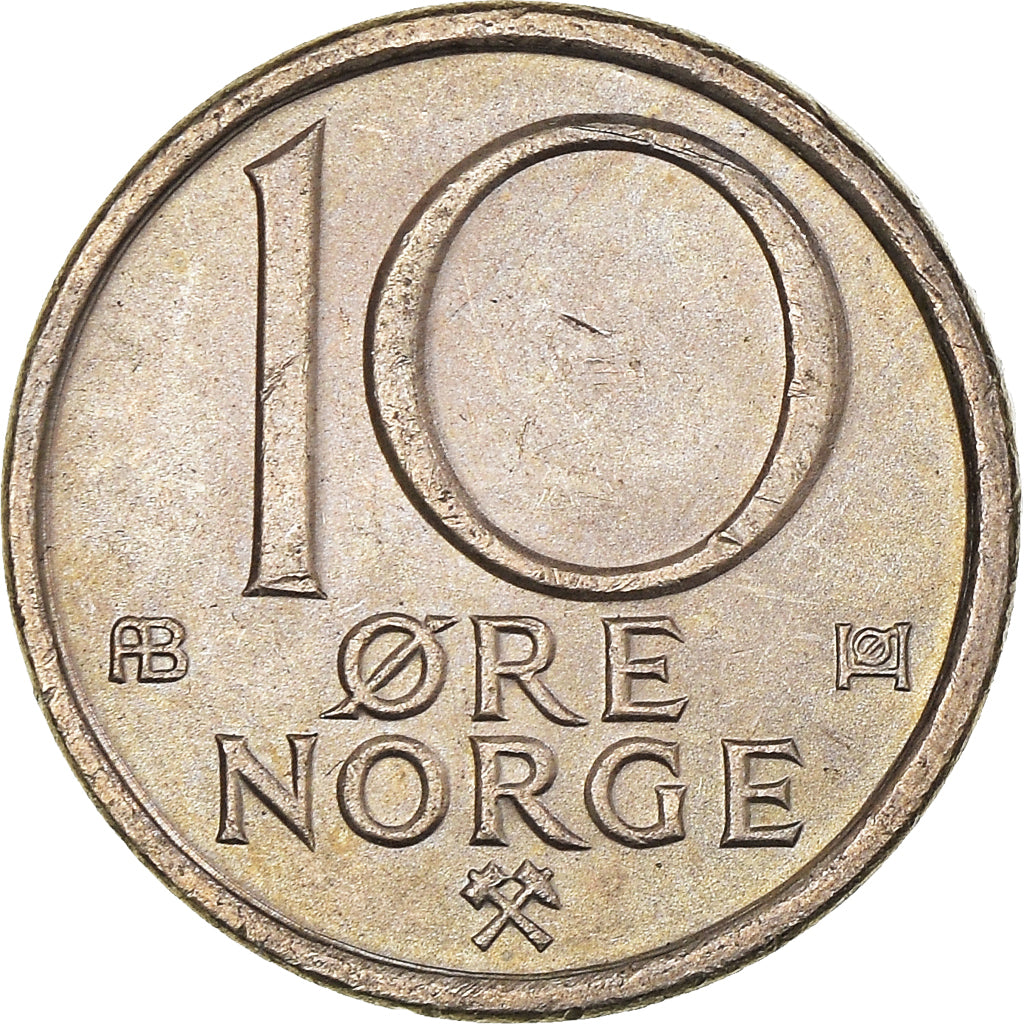 Moneda, Noruega, 10 Öre, 1978