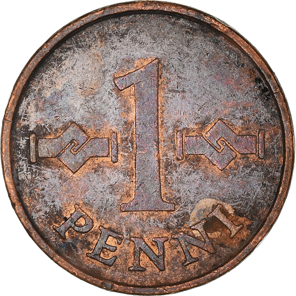 Moneda, Finlandia, Penni, 1965