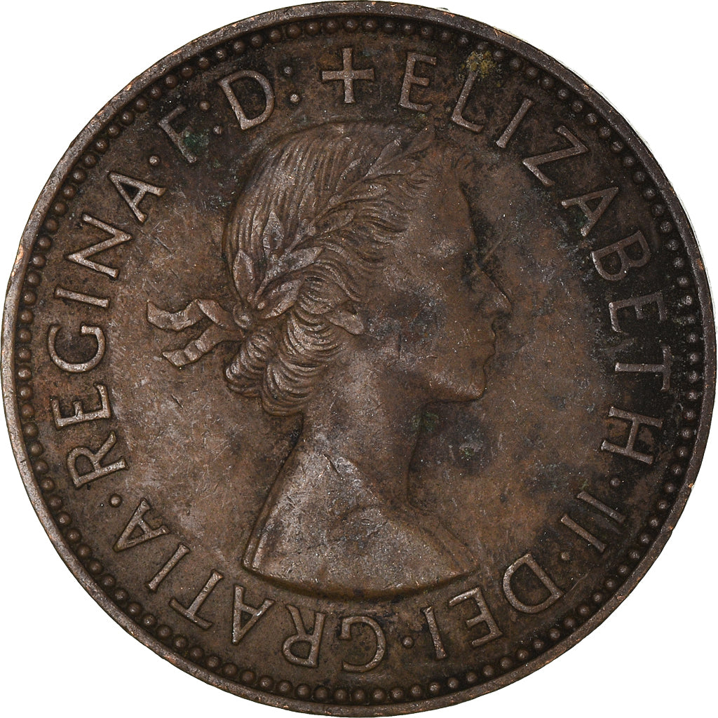 Moneta, Wielka Brytania, 1/2 Penny, 1956
