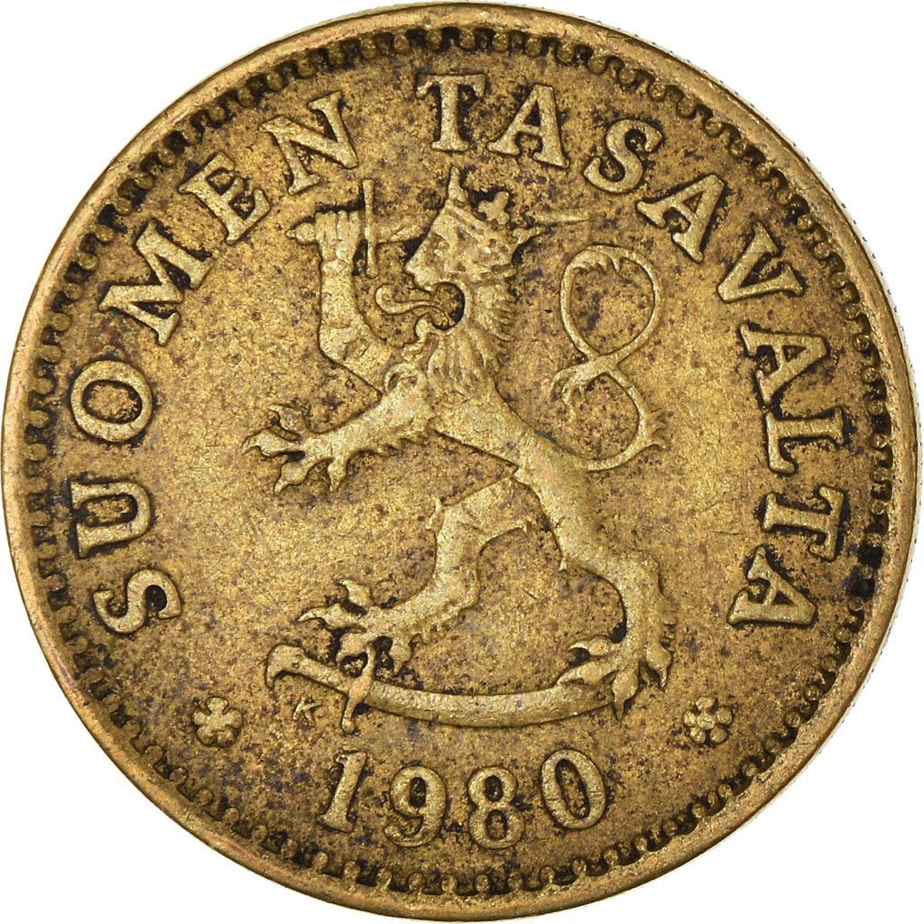 Coin, Finland, 10 Pennia, 1980