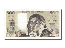 France, 500 Francs, 500 F 1968-1993 ''Pascal'', 60, KM #156e, 1980-04-03,...