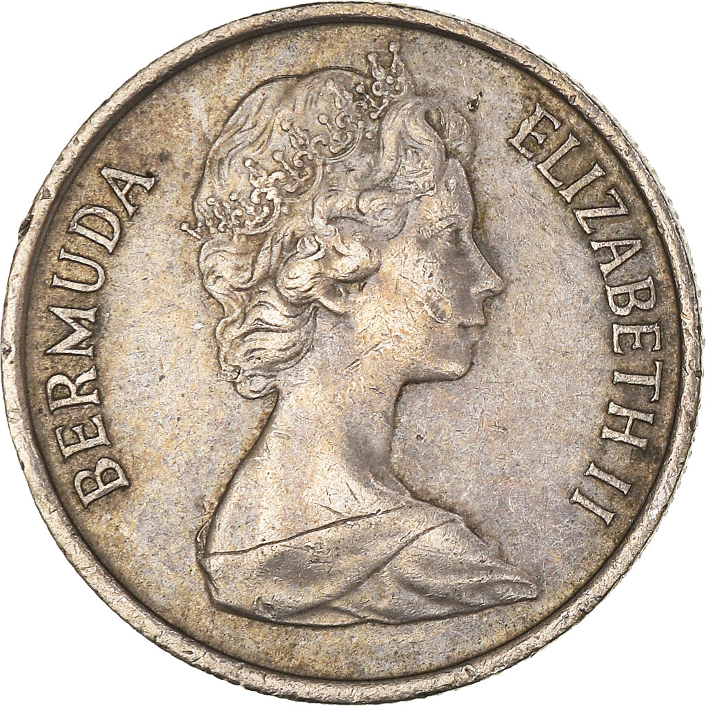 Coin, Bermuda, 10 Cents, 1971
