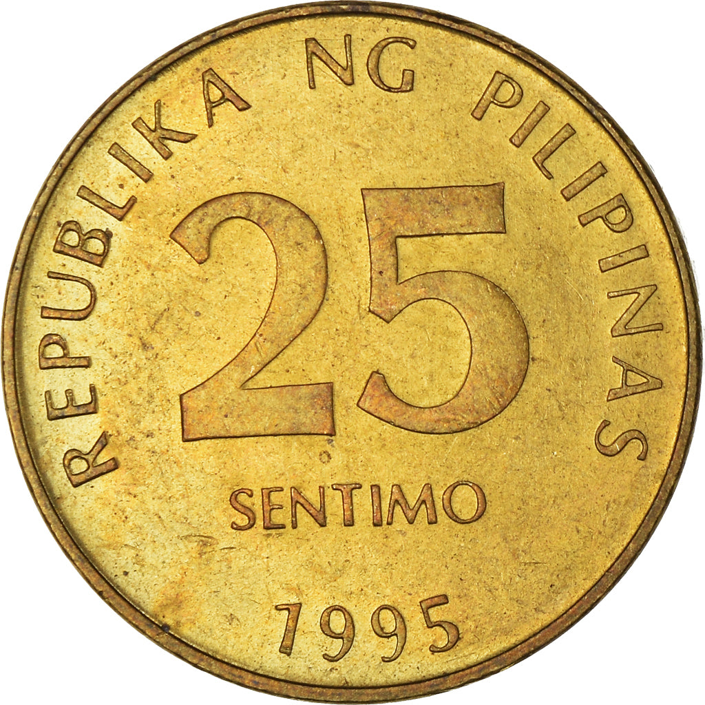 Moneda, Filipinas, 25 Sentimos, 1995