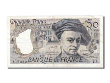 France, 50 Francs, 50 F 1976-1992 ''Quentin de La Tour'', 1977, KM #152a,...