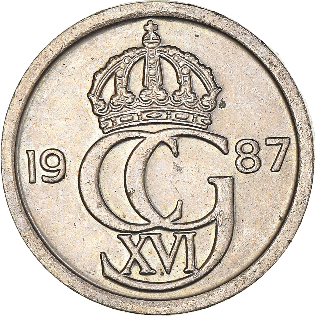 Münze, Schweden, 10 Öre, 1987