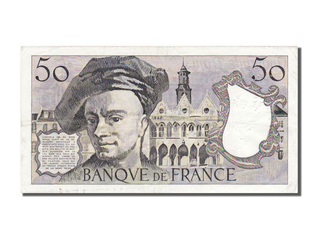 France, 50 Francs, 50 F 1976-1992 ''Quentin de La Tour'', 1978, KM #152a,...