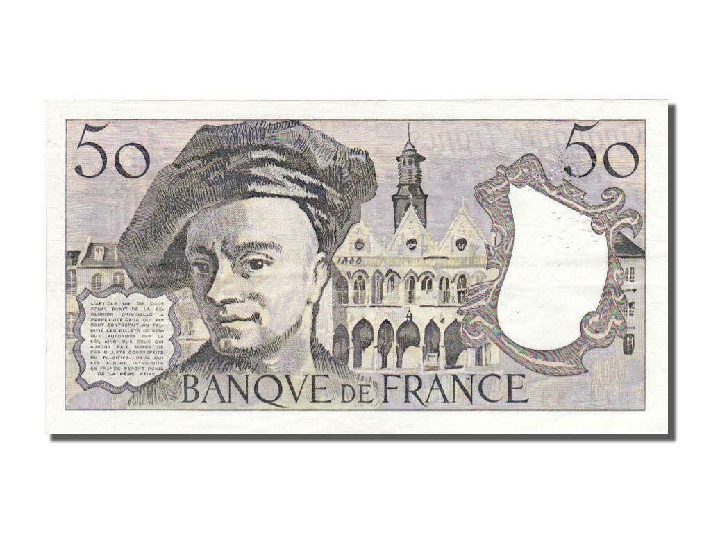 France, 50 Francs, 50 F 1976-1992 ''Quentin de La Tour'', 1978, KM #152a,...