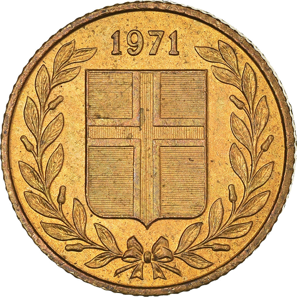 Moneta, Islandia, 50 Aurar, 1971