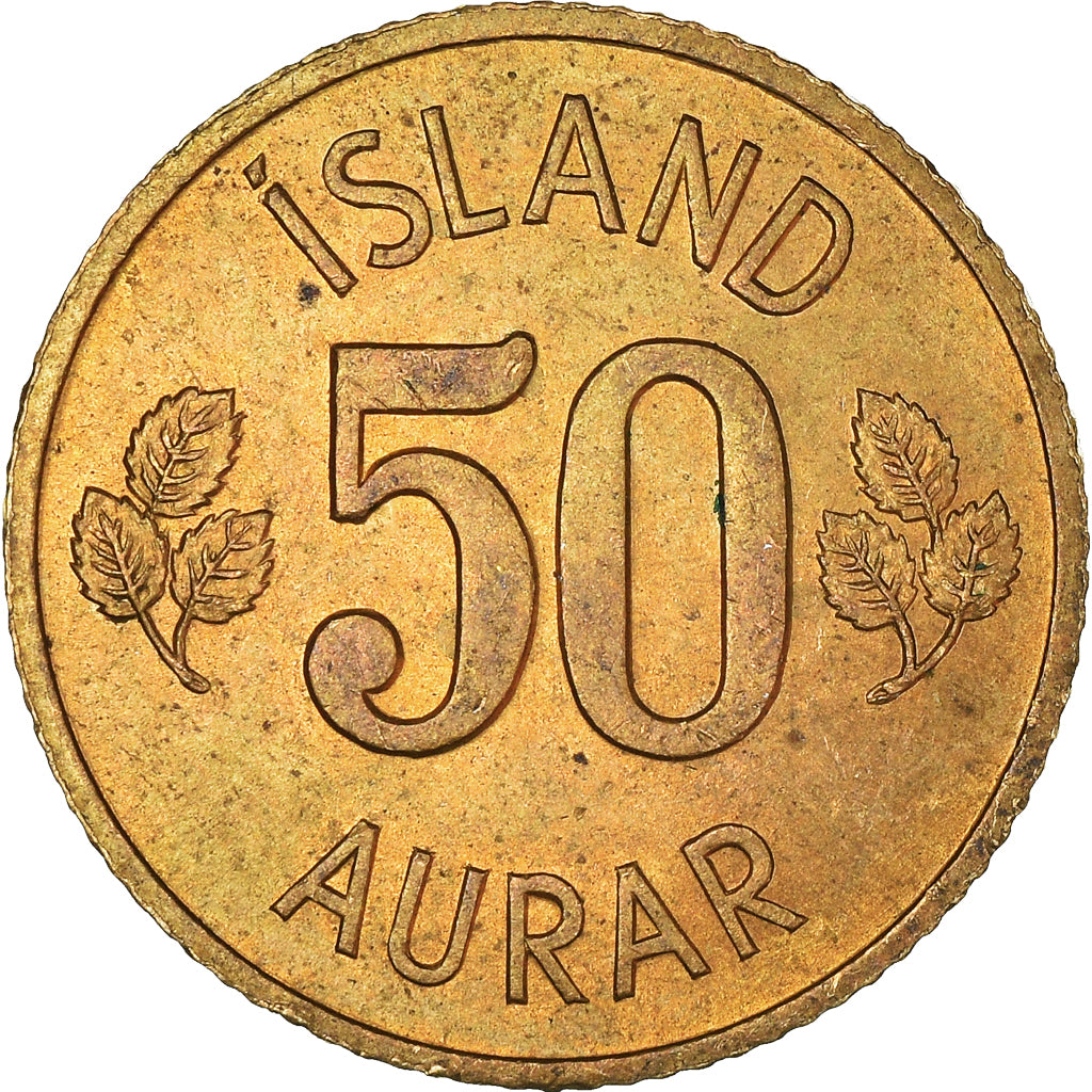 Moneta, Islandia, 50 Aurar, 1971