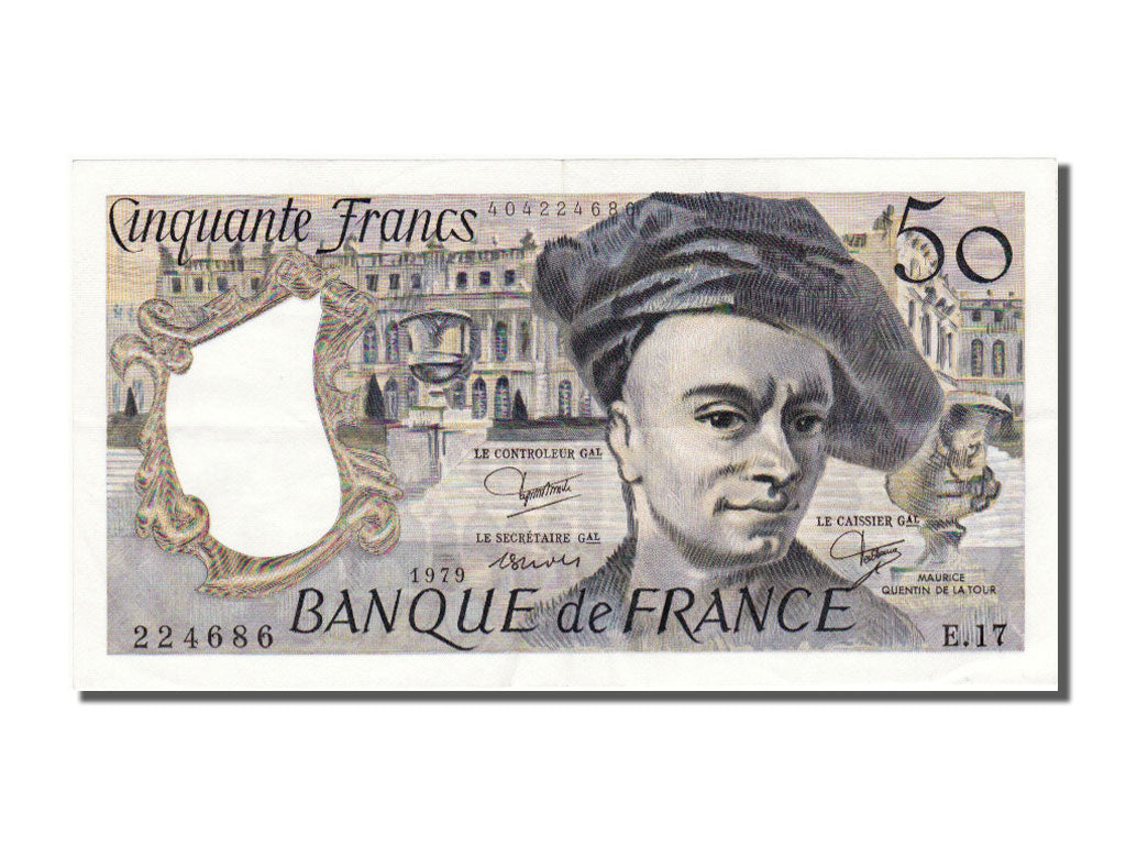 France, 50 Francs, 1979, KM #152b, UNC(60-62), E 17, Fayette #67.5