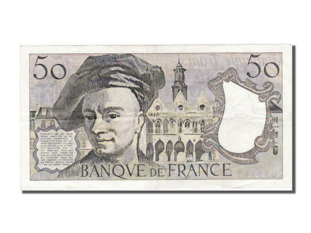 France, 50 Francs, 50 F 1976-1992 ''Quentin de La Tour'', 1979, KM #152b,...