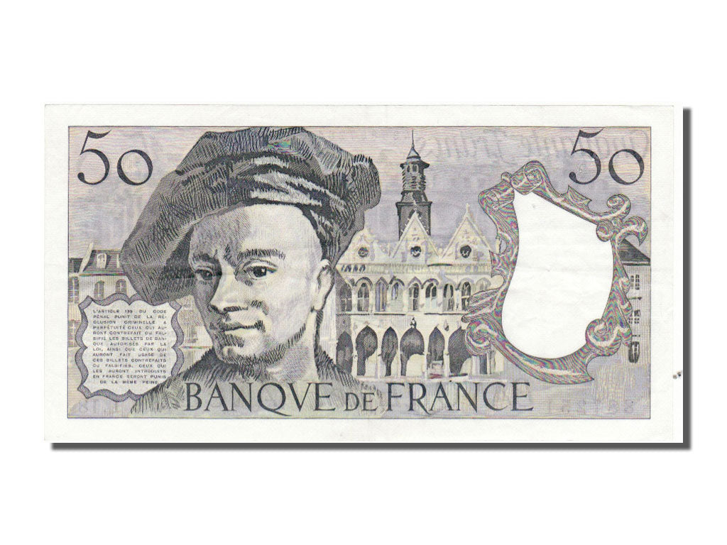 Francia, 50 Francs, 50 F 1976-1992 ''Quentin de La Tour'', 1980, KM:152b, SPL...