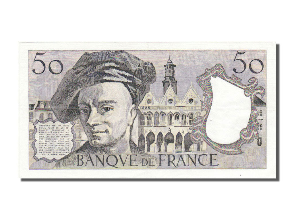 Francia, 50 Francs, 50 F 1976-1992 ''Quentin de La Tour'', 1980, KM:152b, SPL...